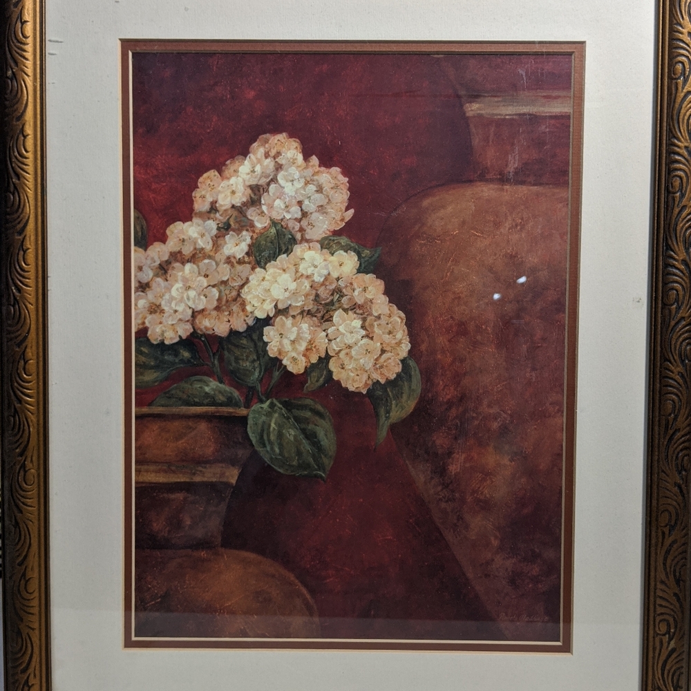 Tuscan Summer I Print Fowers & Vases by Pamela